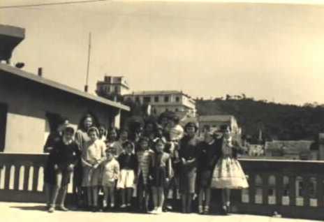 Le groupe sur la terrasse