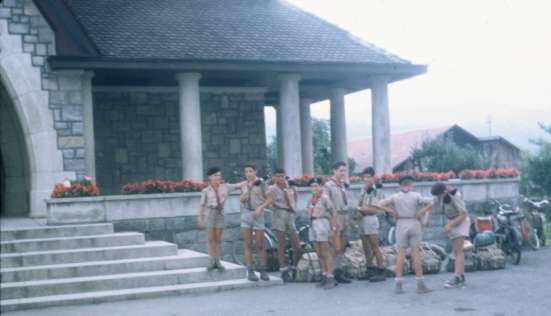 Lors d'un camp en Savoie