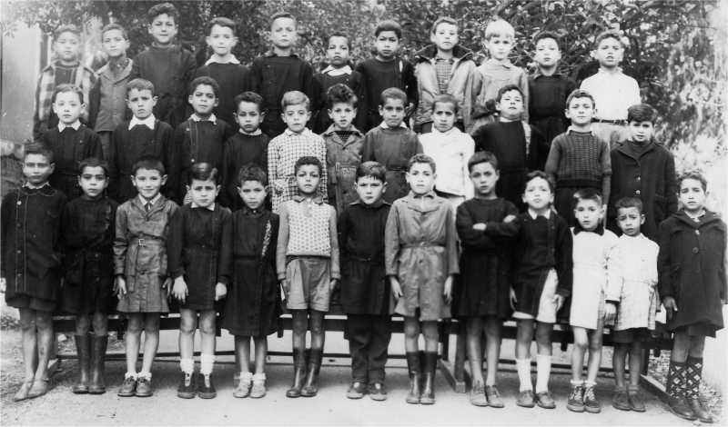 Ecole du Beni Mlek : Classe de CE1 - 1954-55